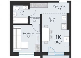 Продается 1-ком. квартира, 36.7 м2, Новосибирская область, Большая улица, 23