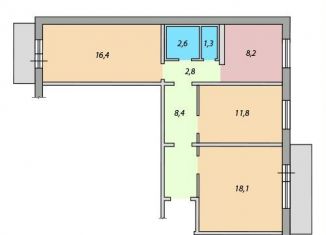 Продажа трехкомнатной квартиры, 68.3 м2, Новокузнецк, улица Берёзовая Роща, 10