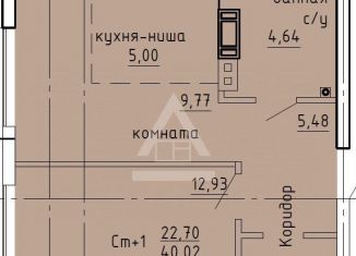 Продаю 2-комнатную квартиру, 40 м2, посёлок Западный, Цветной бульвар, 18