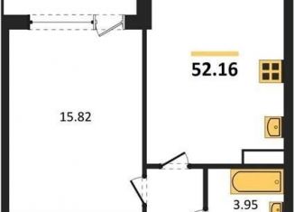 Продам 1-ком. квартиру, 52.2 м2, Воронеж, Московский проспект, 132, Центральный район