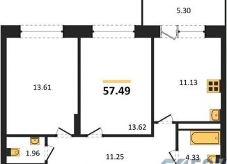 Продажа двухкомнатной квартиры, 57.5 м2, Воронеж, Коминтерновский район, Московский проспект, 66