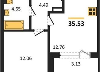 Продам однокомнатную квартиру, 35.5 м2, Воронеж