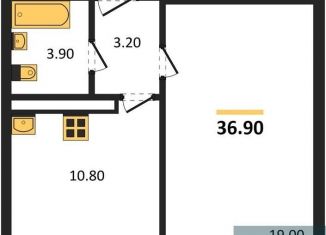 Однокомнатная квартира на продажу, 36.9 м2, Воронеж, улица Шидловского, 28