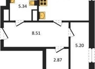 Продаю 1-ком. квартиру, 53.2 м2, Воронеж