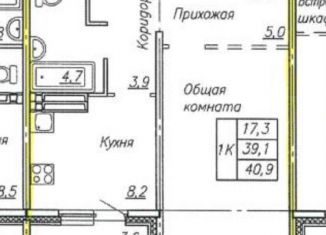 Продается однокомнатная квартира, 40.4 м2, Новосибирск, метро Площадь Маркса, Оловозаводская улица, 6/1