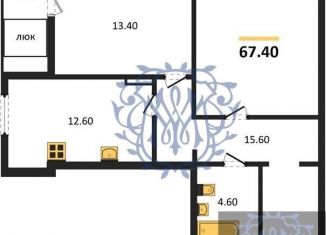 Продаю 2-ком. квартиру, 67.4 м2, Симферополь, улица Трубаченко, 21, Центральный район