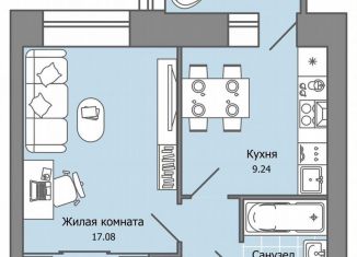 Продается 1-комнатная квартира, 36 м2, село Первомайский