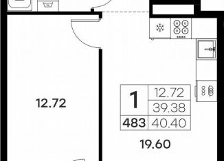 Продается однокомнатная квартира, 40.4 м2, Владимирская область, Тракторная улица, 43