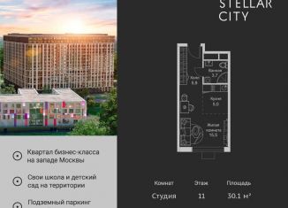 Продаю квартиру студию, 30.1 м2, Москва, Можайский район