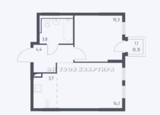 Продажа двухкомнатной квартиры, 36.6 м2, Москва, Ленинградское шоссе, 229Ак2, Молжаниновский район