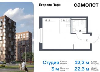 Квартира на продажу студия, 22.3 м2, Московская область, жилой комплекс Егорово Парк, к3.1