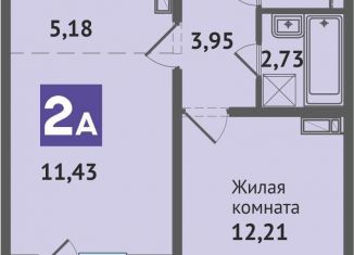 Однокомнатная квартира на продажу, 40 м2, Чебоксары, улица Академика В.Н.Челомея, 12, Ленинский район