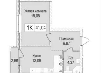 Продается однокомнатная квартира, 41 м2, Новосибирск, метро Заельцовская