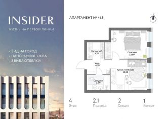 1-ком. квартира на продажу, 40.2 м2, Москва, Автозаводская улица, 24к1, метро Автозаводская