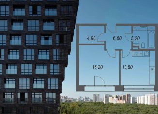 Продам 1-ком. квартиру, 46.7 м2, Москва, Обручевский район, жилой комплекс Афи Парк Воронцовский, 5