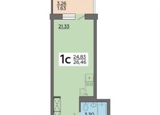 Продам квартиру студию, 26.5 м2, Воронеж, Острогожская улица, 164