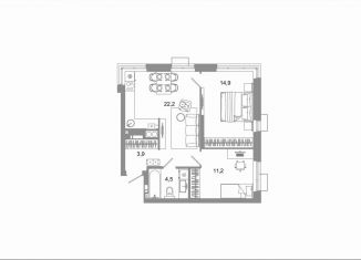 Продается 2-комнатная квартира, 56.7 м2, Астраханская область