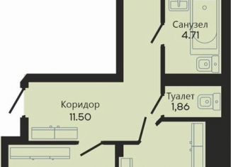 Продается 2-ком. квартира, 68.5 м2, Калининград, Закатная улица, 29к3, Ленинградский район