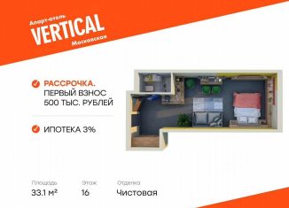 Продаю квартиру студию, 33.1 м2, Санкт-Петербург, метро Купчино, улица Орджоникидзе, 44А