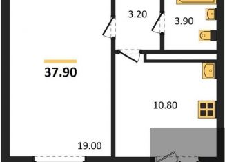 Продам 1-комнатную квартиру, 37.9 м2, Воронеж, улица Шидловского, 28, Левобережный район