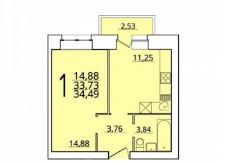 Продается 1-комнатная квартира, 34 м2, Северодвинск, улица Гоголя, 6