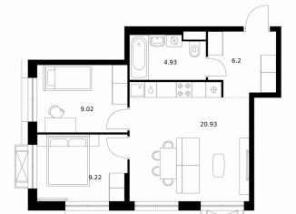 Продаю 2-комнатную квартиру, 50.3 м2, Улан-Удэ, улица Шмидта, 37А