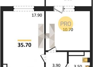 Продаю 1-комнатную квартиру, 35.2 м2, Новосибирск, Спортивная улица, 43