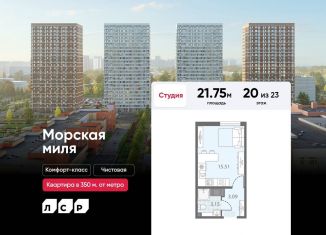 Продажа квартиры студии, 21.8 м2, Санкт-Петербург, метро Автово