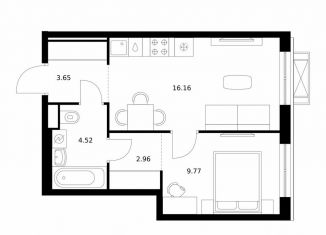 Продается 1-ком. квартира, 37.1 м2, Бурятия, улица Шмидта, 37А