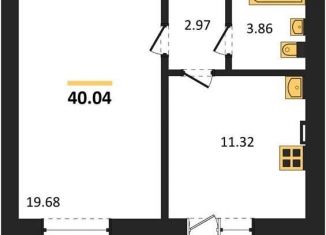 Продажа 1-ком. квартиры, 40 м2, Воронежская область