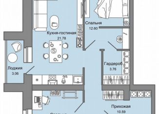 Продам трехкомнатную квартиру, 66 м2, Кировская область