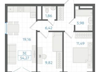 Продам двухкомнатную квартиру, 53.2 м2, Екатеринбург, Ленинский район