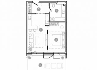 2-ком. квартира на продажу, 48.7 м2, Москва, ВАО