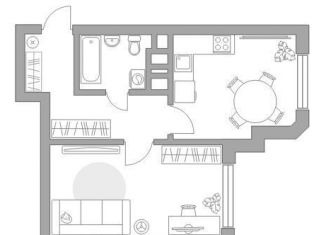 Продажа 1-комнатной квартиры, 39.5 м2, деревня Малые Вязёмы, жилой комплекс Высокие Жаворонки, к10