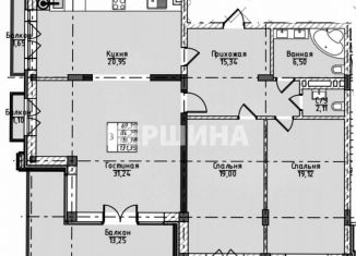 Продаю трехкомнатную квартиру, 131.4 м2, Кисловодск, Виноградная улица, 3