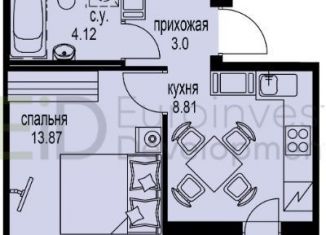 Продается 1-комнатная квартира, 31.5 м2, Мурино, ЖК Айди Мурино, Ручьёвский проспект