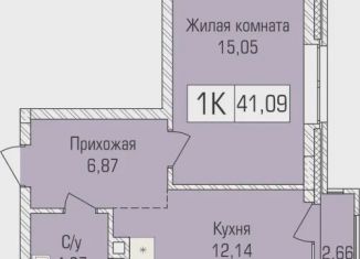 Продажа 1-ком. квартиры, 41.1 м2, Новосибирск, улица Объединения, 102/4с, метро Заельцовская