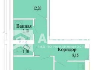 Продаю двухкомнатную квартиру, 54.1 м2, Кохма, улица Александра Кувшинова