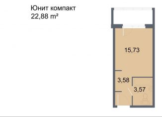 Квартира на продажу студия, 22.9 м2, Санкт-Петербург, проспект Большевиков, уч3, ЖК Про.Молодость