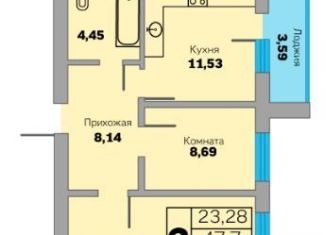 Продам двухкомнатную квартиру, 49.5 м2, Зеленоградск, Приморская улица, 31, ЖК Прибалтийская ривьера