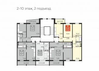 Продам 3-комнатную квартиру, 63.5 м2, Курганская область, 7-й микрорайон, 17