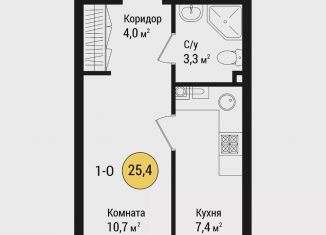 Квартира на продажу студия, 25.4 м2, Астрахань, Советский район