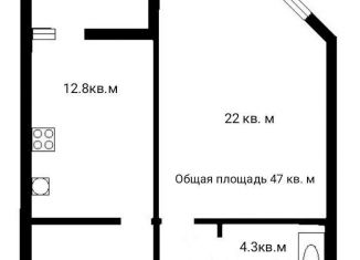 Продажа однокомнатной квартиры, 47 м2, Санкт-Петербург, проспект Королёва, 62, ЖК На Королёва