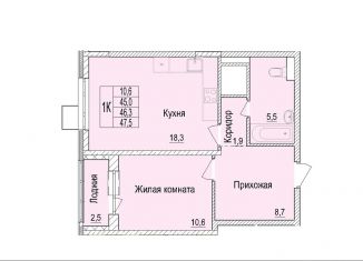 Продаю 1-комнатную квартиру, 45 м2, Мытищи, ЖК Отрадный, Олимпийский проспект, 12