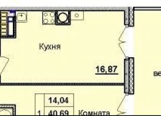 Продажа 1-комнатной квартиры, 57.2 м2, Ярославль, улица Свердлова, 74, ЖК Жемчужина