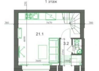 Продам 2-комнатную квартиру, 46 м2, посёлок Элитный, микрорайон Берёзки, 161