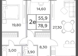 Продажа трехкомнатной квартиры, 78.9 м2, Москва, район Раменки, проспект Генерала Дорохова, вл1к1