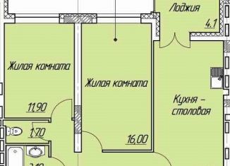 Продам двухкомнатную квартиру, 60.7 м2, Тольятти, проспект Степана Разина, 16В, ЖК Новая Заря
