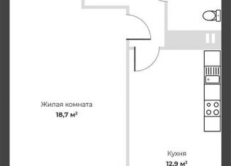 Продажа 1-комнатной квартиры, 40.8 м2, Самара, улица Советской Армии, 83, ЖК Унисон