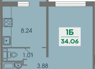 Продажа однокомнатной квартиры, 34.6 м2, Чебоксары, Ленинский район, улица Композитора Васильева, 9к1